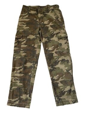 ♥️Cotton On♥️Men's Camo-Pattern Cargo Pants - Green & Brown Size 32”